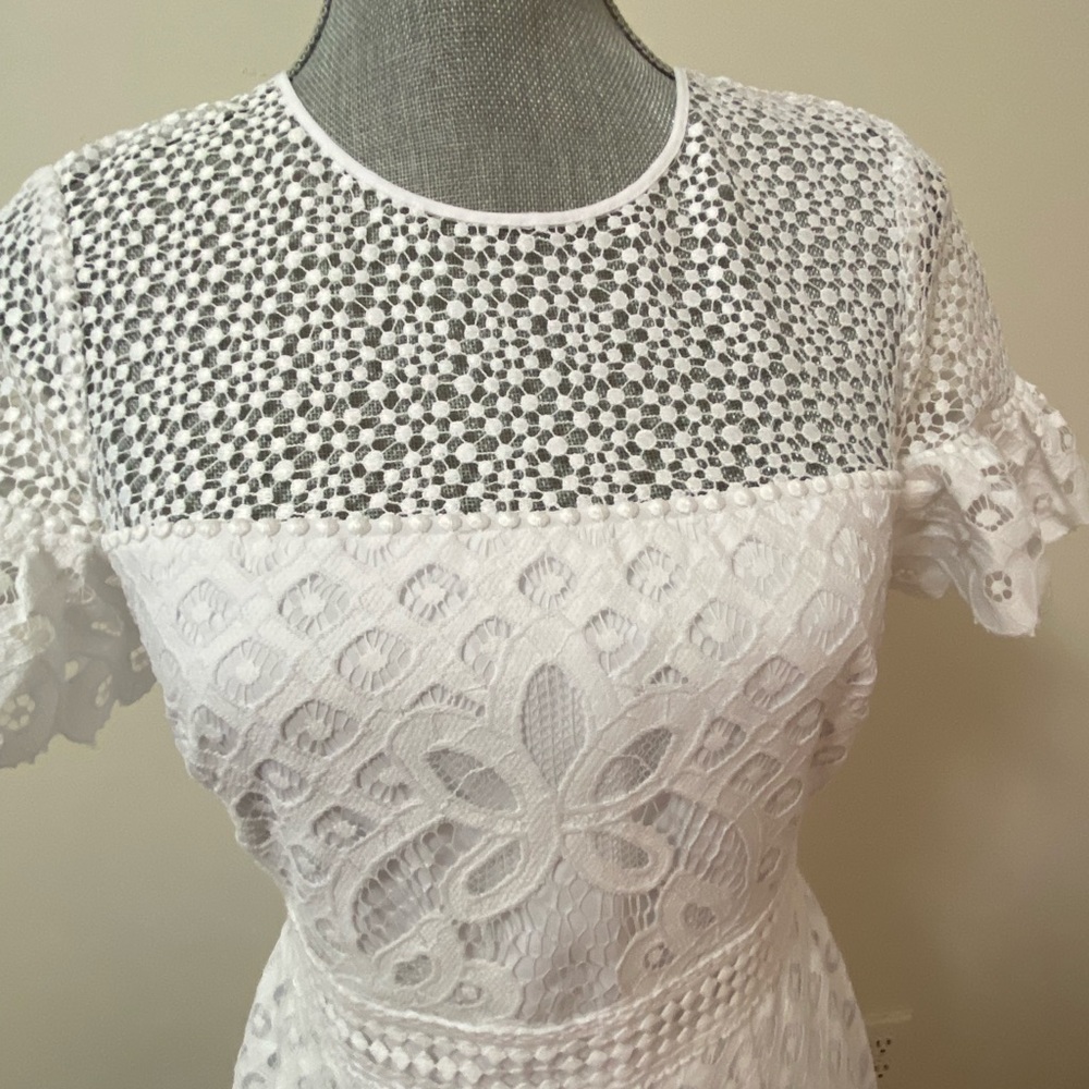 Club Monaco White Wollstan Lace Dress - Picture 3 of 7